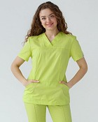 Медична сорочка жіноча Топаз лайм